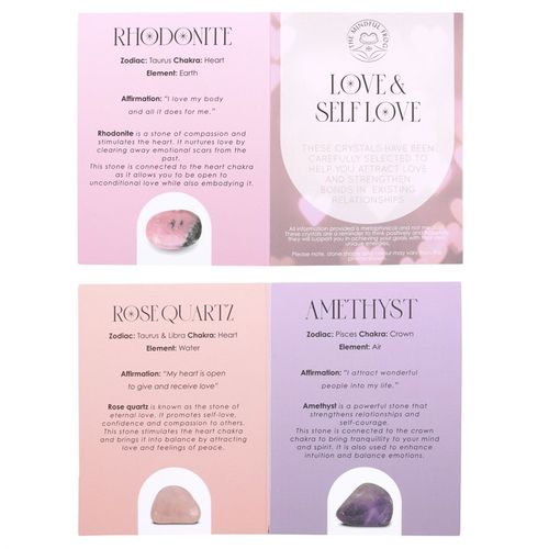 Love & Self Love Healing Crystal Set From Witch, Please!