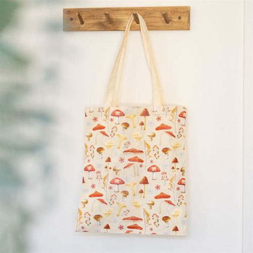 Mushroom Print Polycotton Tote Bag at Witch, Please!.