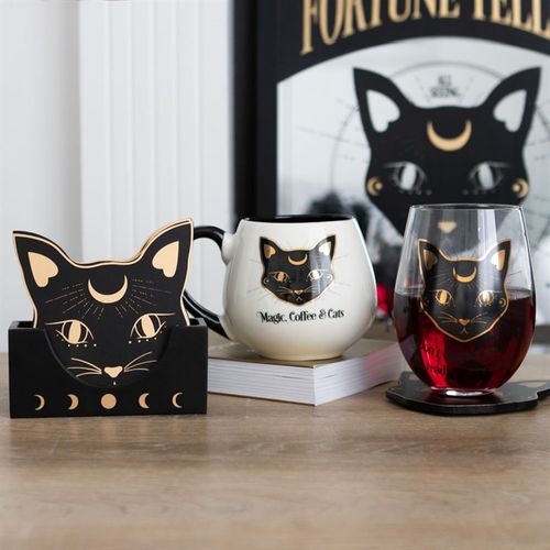 Magic, Coffee & Cats Rounded Mug From Witch, Please!