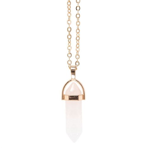 Clear Quartz Crystal Necklace Card From Witch, Please!
