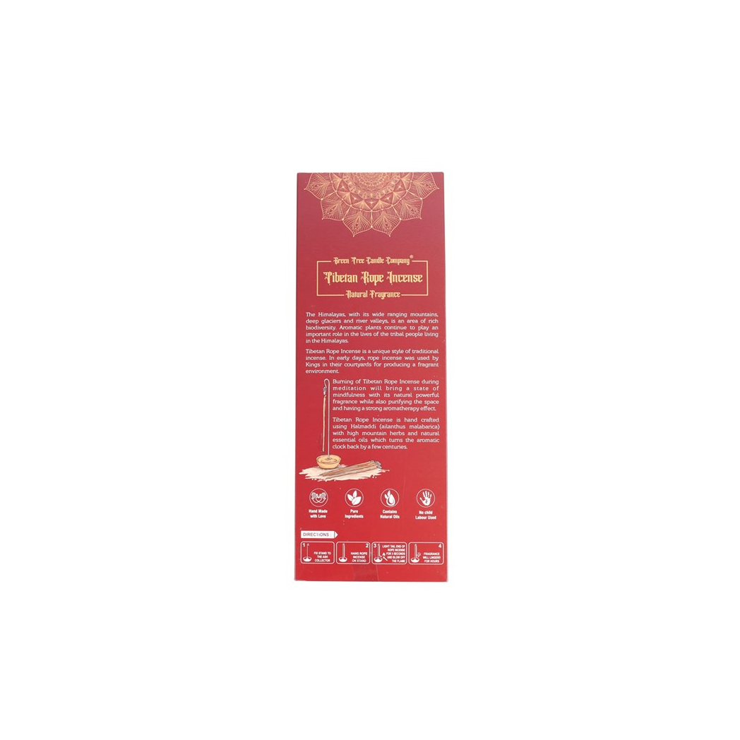 Meditating Herbs Tibetan Rope Incense with Holder From Witch, Please!