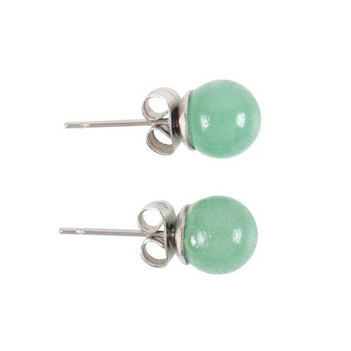 Aventurine Semi Precious Crystal Earrings From Witch, Please!