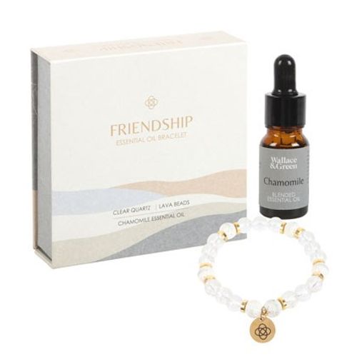 Friendship Clear Quartz Essential Oil Bracelet From Witch, Please!