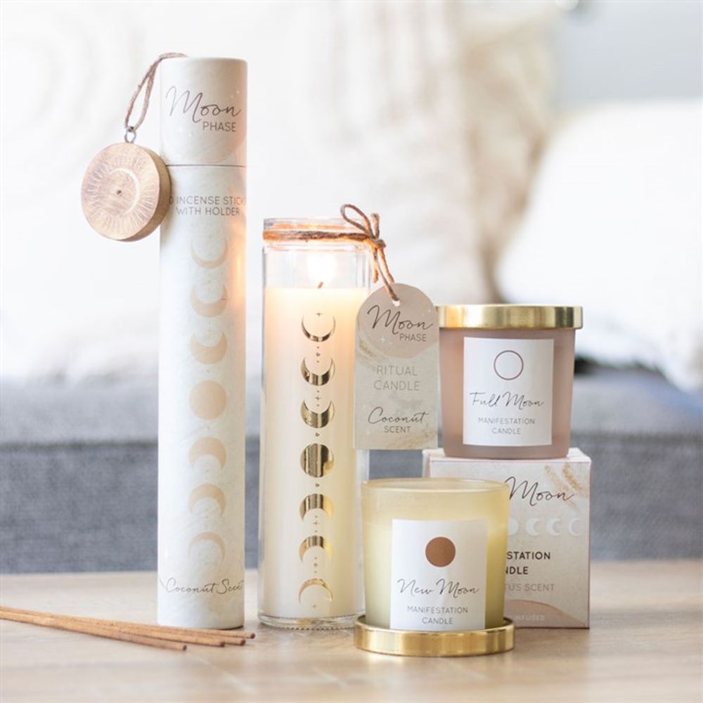 Moon Phase Coconut Tube Candle From Witch, Please!