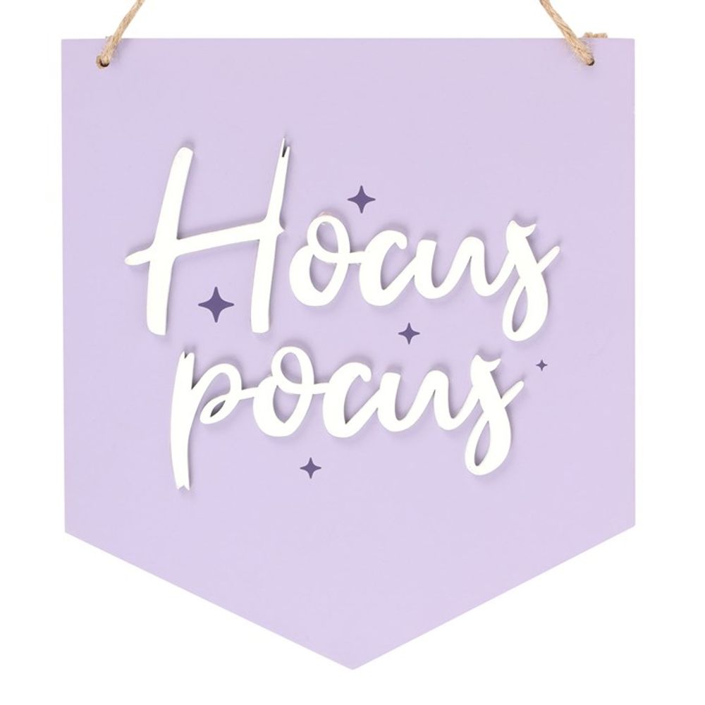 Purple Hocus Pocus Hanging Sign From Witch, Please!