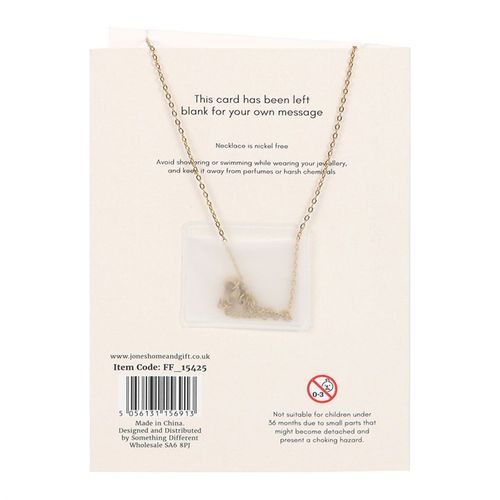 Orange Aura Crystal Mushroom Necklace Greeting Card From Witch, Please!