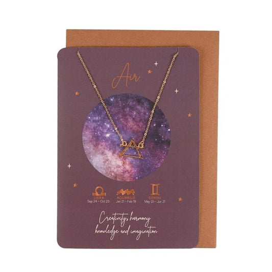 Air Element Zodiac Necklace Card From Witch, Please!
