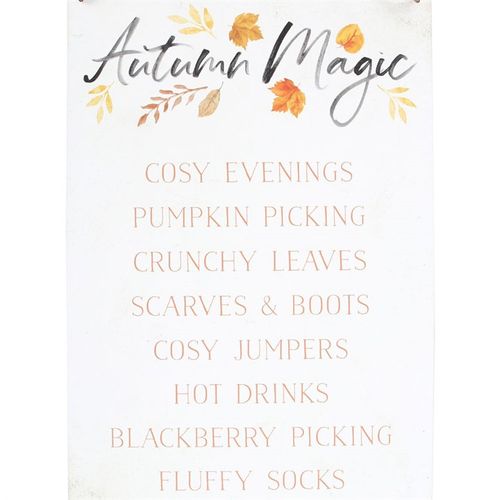 Autumn Magic Metal Hanging Sign From Witch, Please!