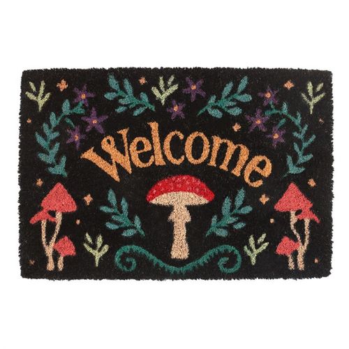 Black Mushroom Welcome Doormat From Witch, Please!