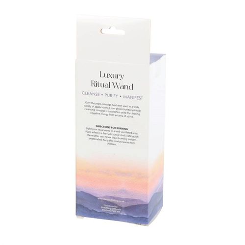 6in Ritual Wand Smudge Stick with White Sage, Abalone and Quartz From Witch, Please!