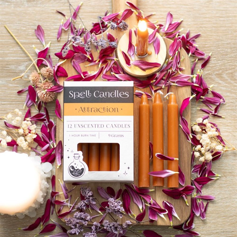Pack of 12 Attraction Spell Candles From Witch, Please!