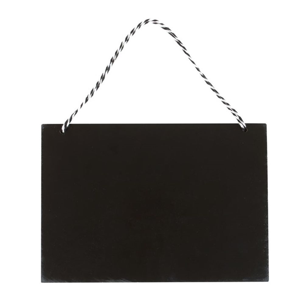 Black and White Happy Halloween Hanging Sign From Witch, Please!