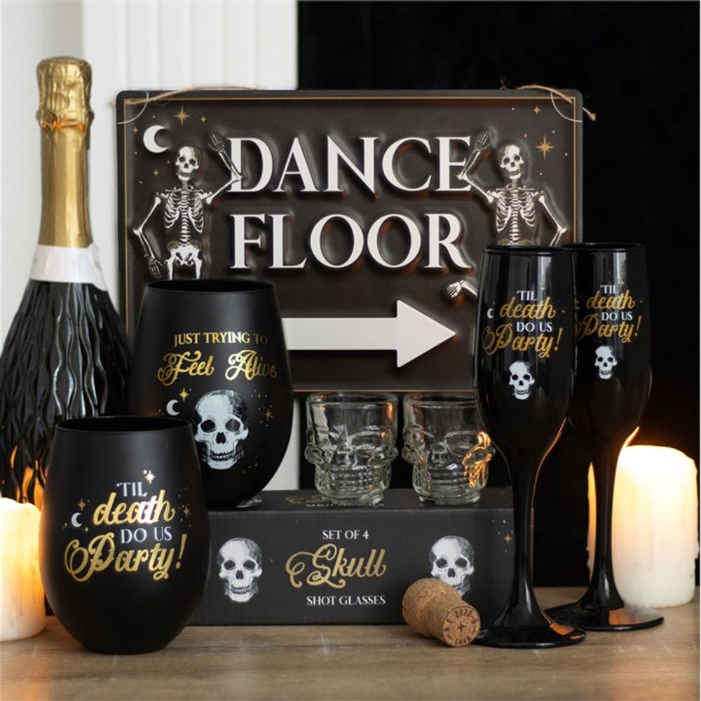 Set of 4 Skull Shot Glasses Set From Witch, Please!