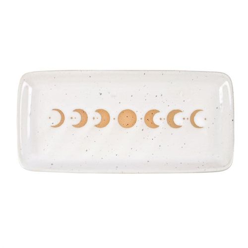 17cm Moon Phase Ceramic Trinket Tray at Witch, Please!.