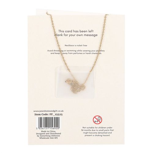Blue Aura Crystal Mushroom Necklace Greeting Card From Witch, Please!