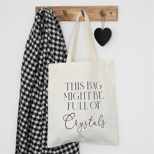 Full of Crystals Polycotton Tote Bag From Witch, Please!