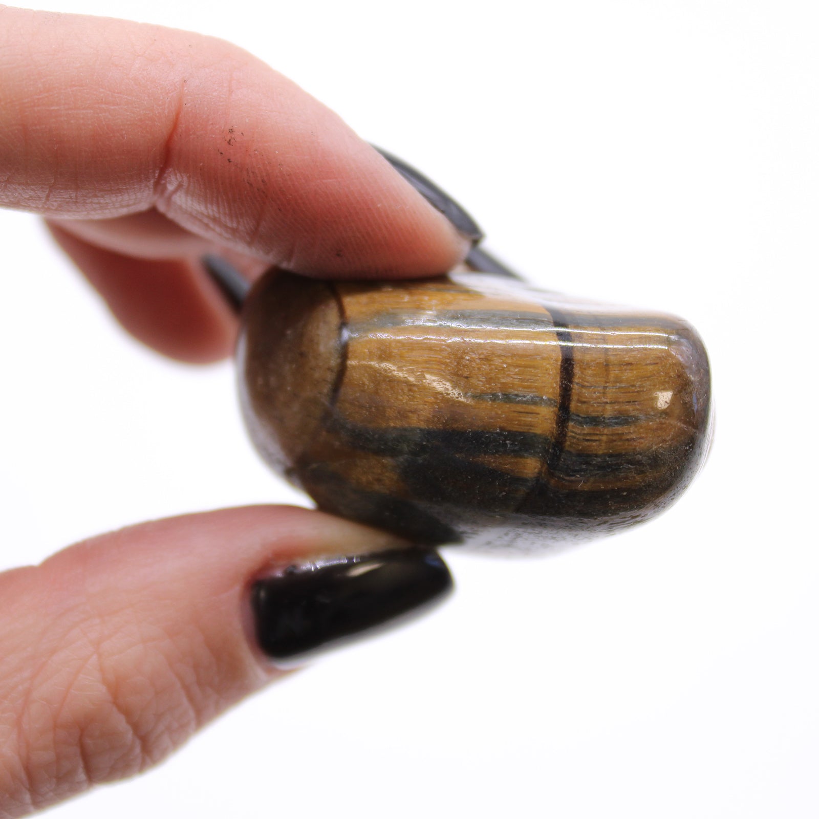 Medium African Tumble Stones - Tigers Eye - Varigated From Witch, Please!