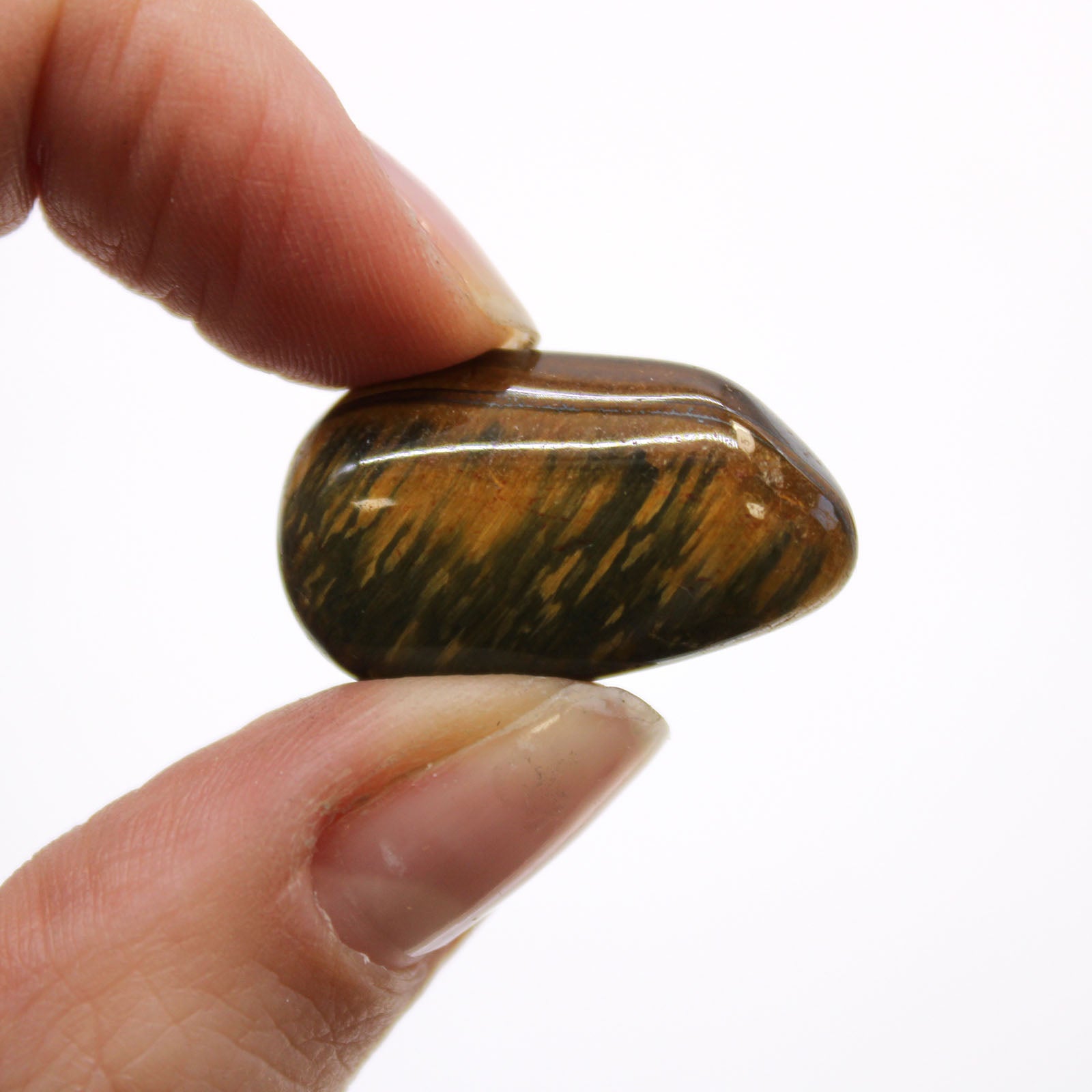 Small African Tumble Stones - Tigers Eye - Varigated From Witch, Please!