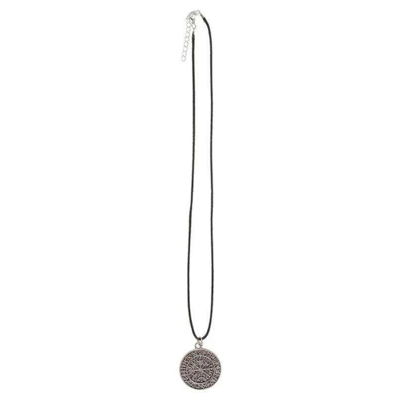Vegvisir Viking Compass Cord Necklace