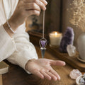 Veilwalker - Two Piece Angel Pendulum - Chakra Band - Labradorite & Amethyst Special Gemstone Pendulums