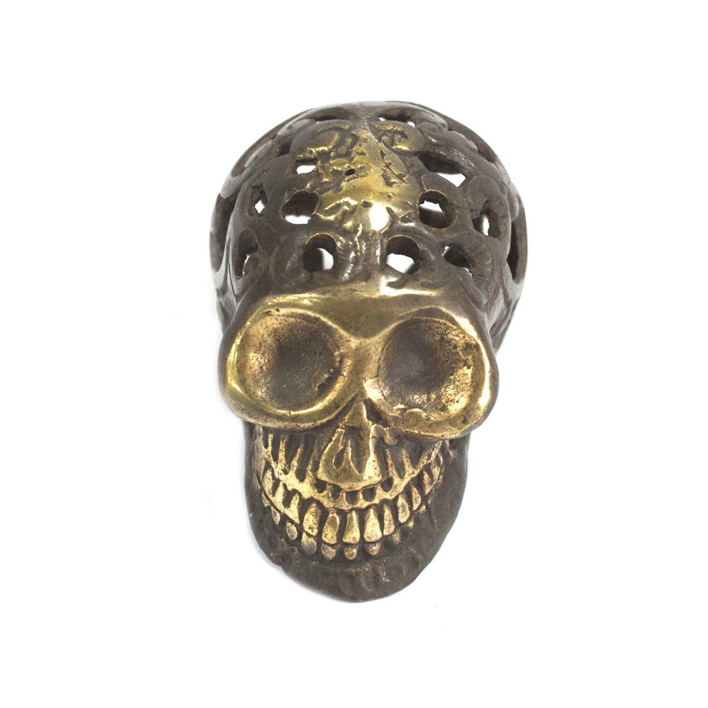 Vintage Brass Skull - Small Fengshui Objects