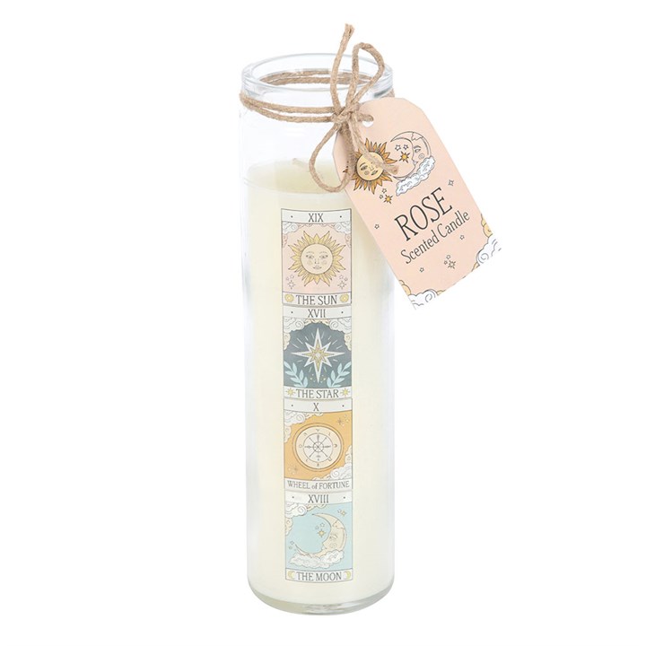 Vintage Tarot Rose Tube Candle - Candle