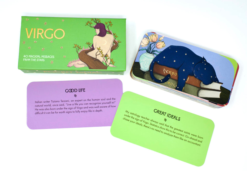 Virgo Pocket Zodiac Cards : 40 Magical Messages from the Stars - Sold by Witch, Please!