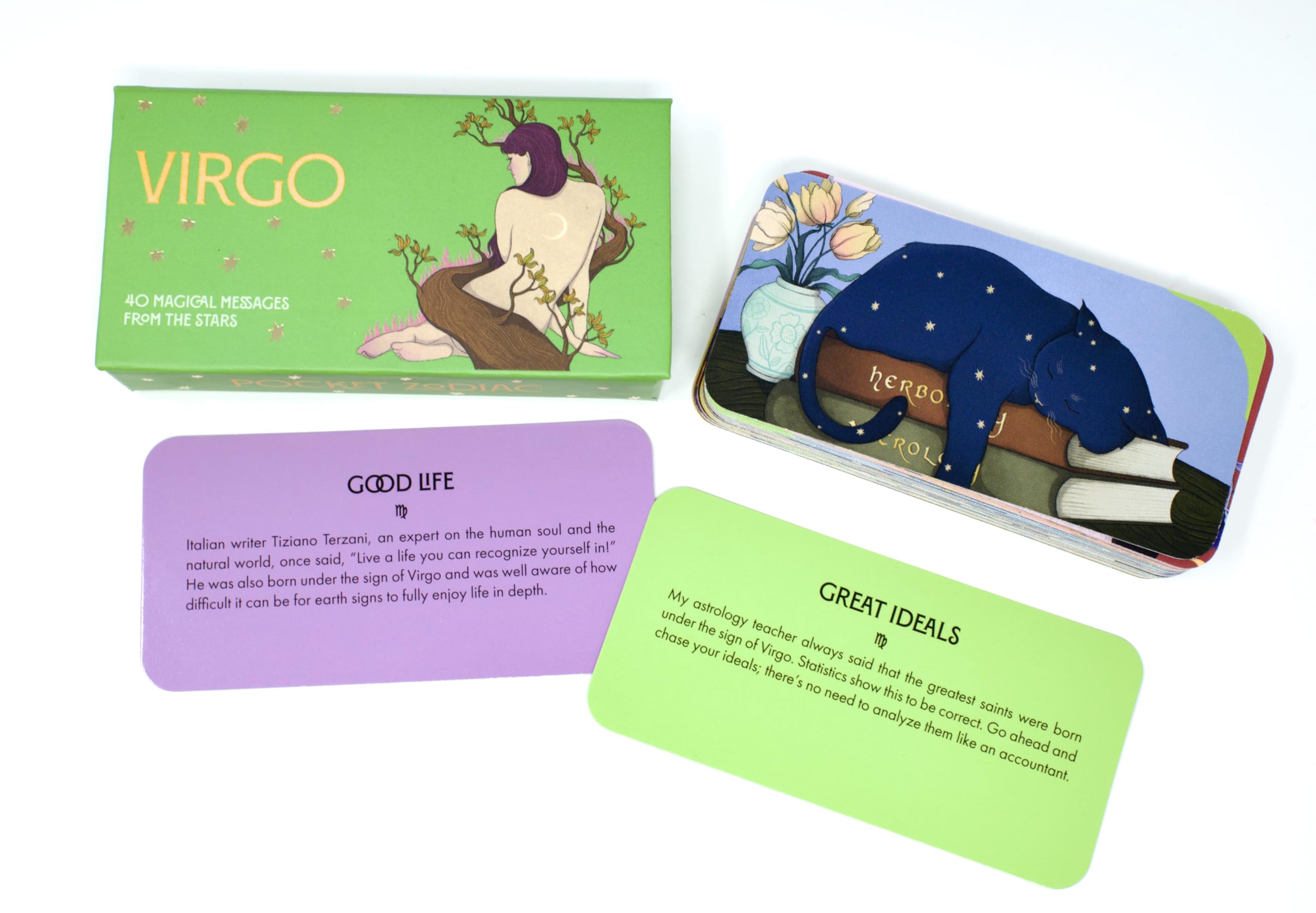 Virgo Pocket Zodiac Cards : 40 Magical Messages from the Stars - Sold by Witch, Please!