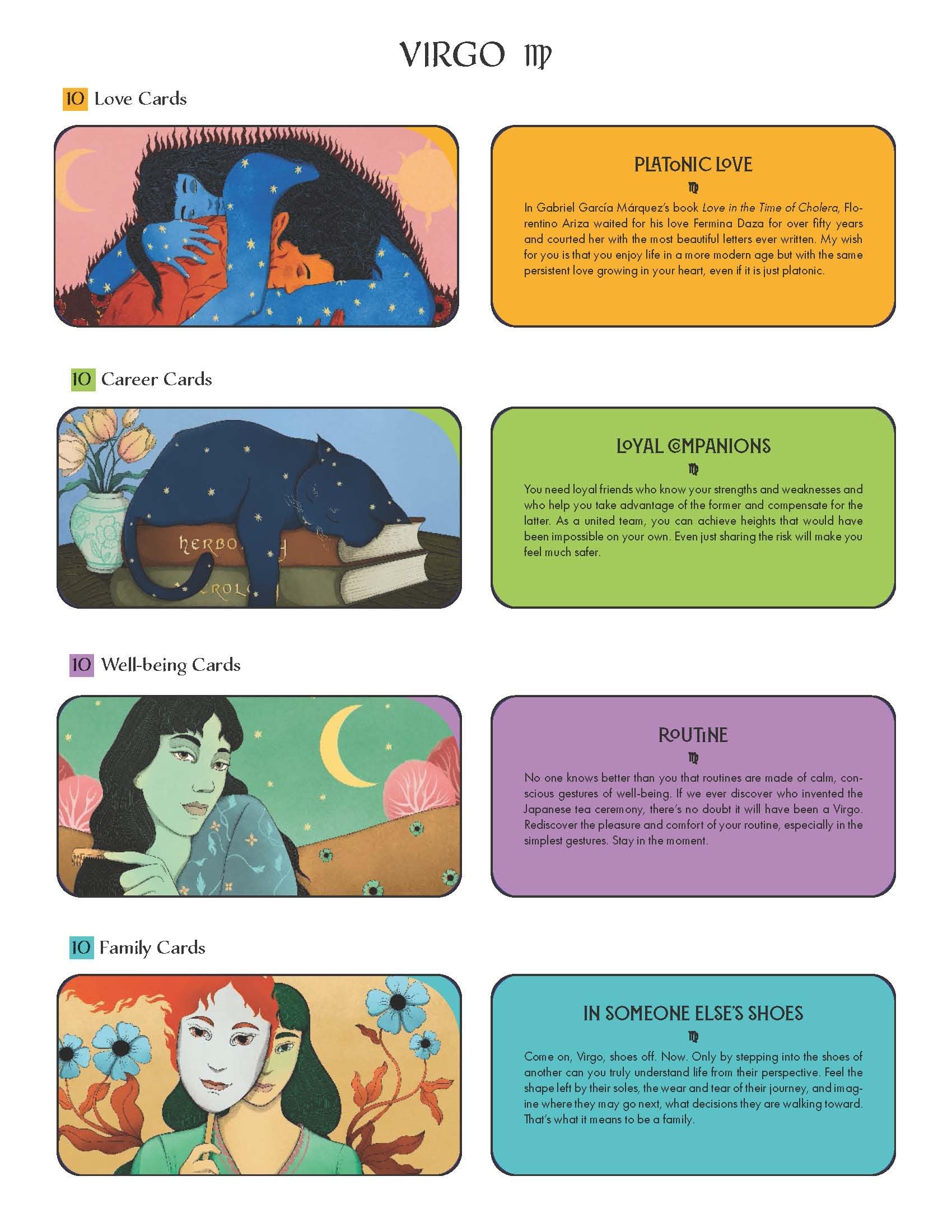 Virgo Pocket Zodiac Cards : 40 Magical Messages from the Stars - Sold by Witch, Please!