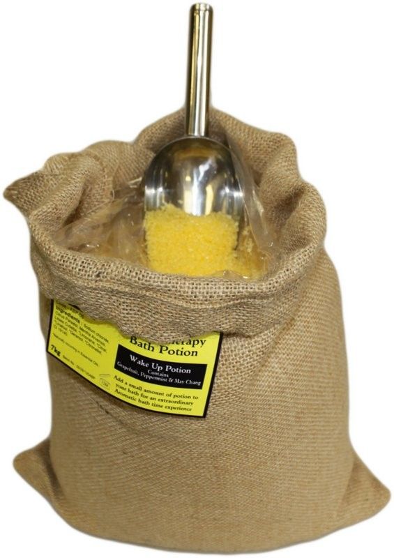 Wake Up Bath Potion 7kg Hessian Sack - Aromatherapy 7kg Bath Potions