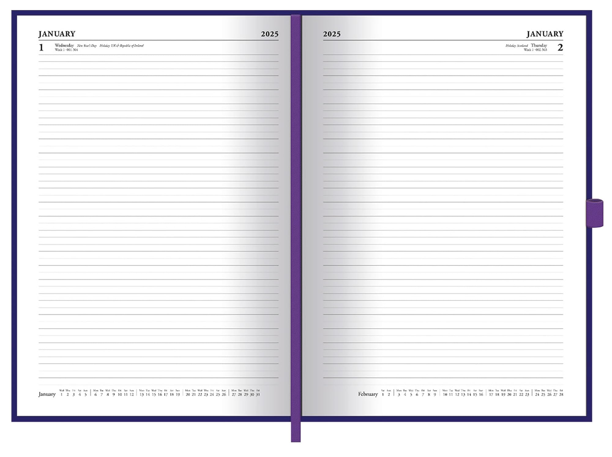 Wednesday A5 Diary.