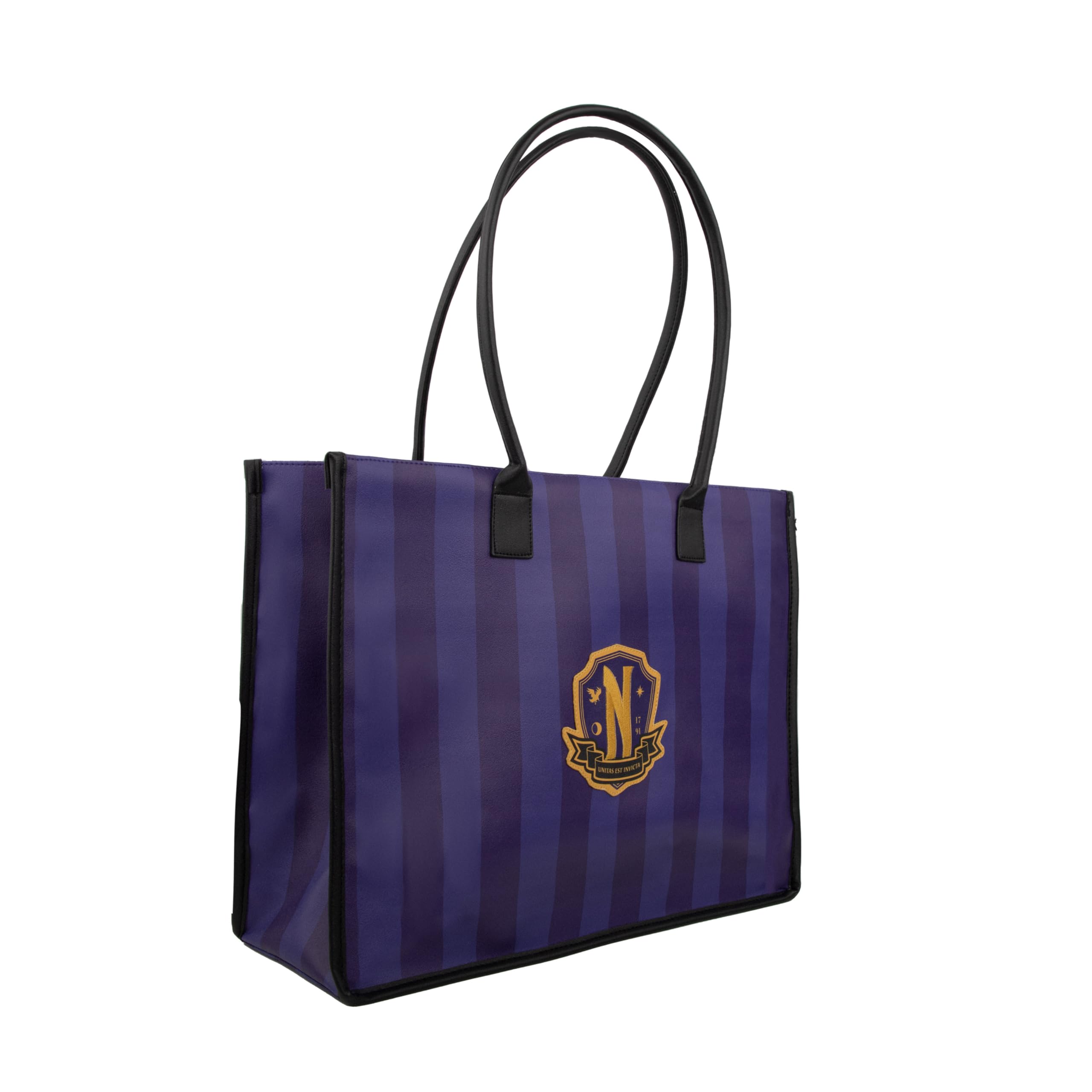 Wednesday Nevermore Academy Purple Shopping Bag