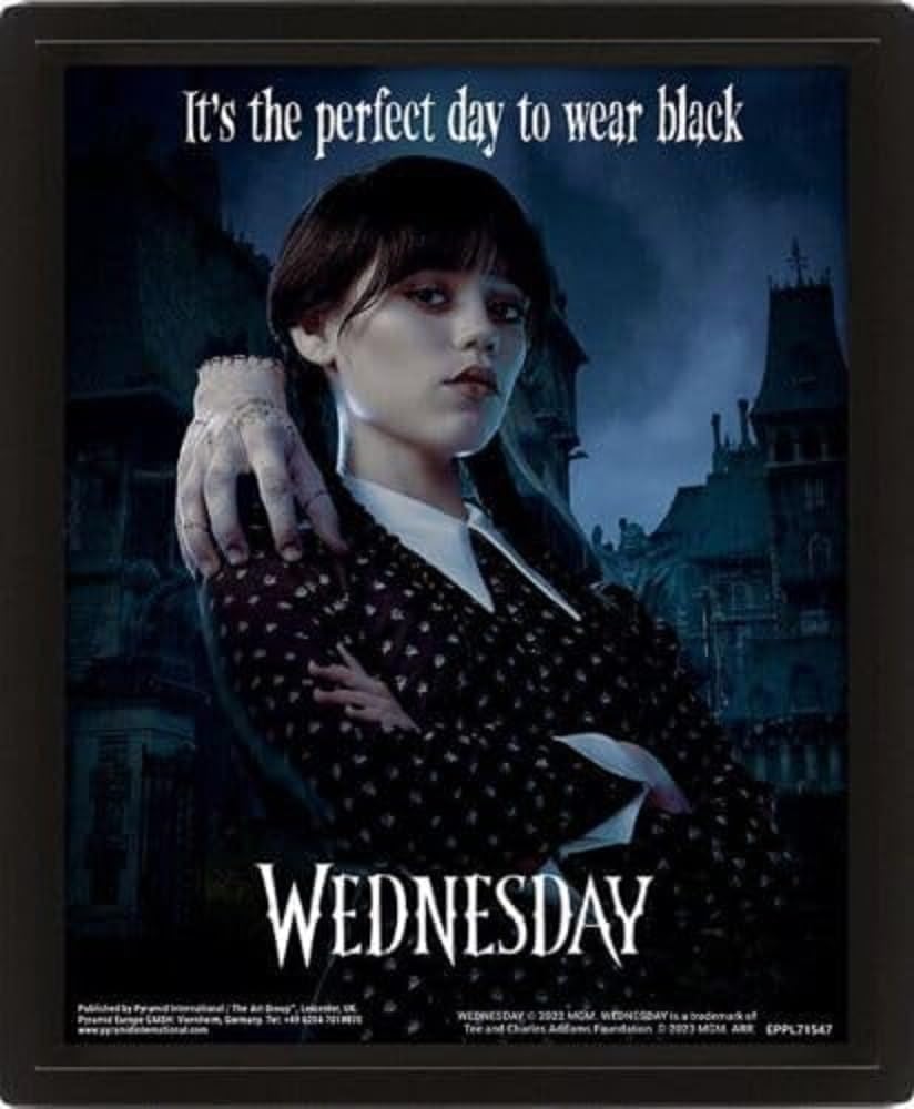 Wednesday (Perfect Day) 10 x 8" 3D Lenticular Poster (Framed)