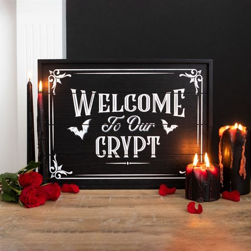 Welcome To Our Crypt Wall Plaque From Witch, Please!