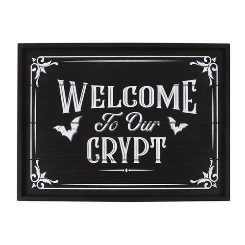 Welcome To Our Crypt Wall Plaque From Witch, Please!