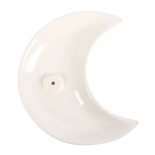 White Crescent Moon Incense Stick Holder at Witch, Please!.