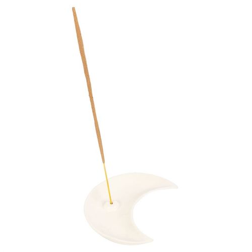 White Crescent Moon Incense Stick Holder at Witch, Please!.