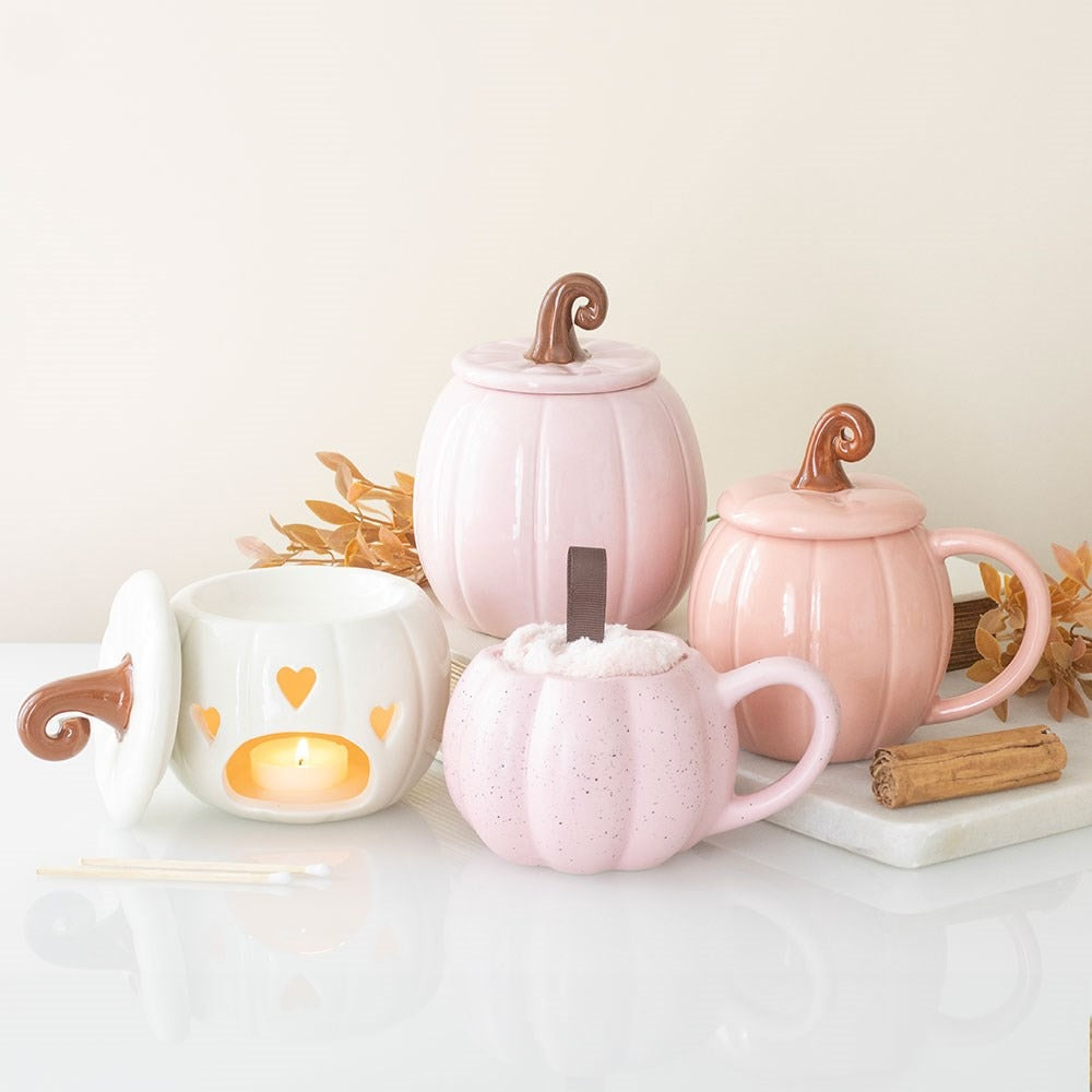 White Curly Pumpkin Oil Burner