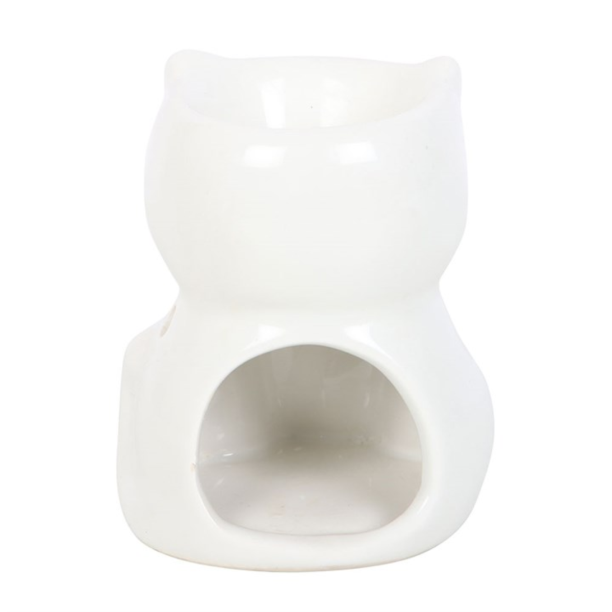 White Happy Cat Oil Burner