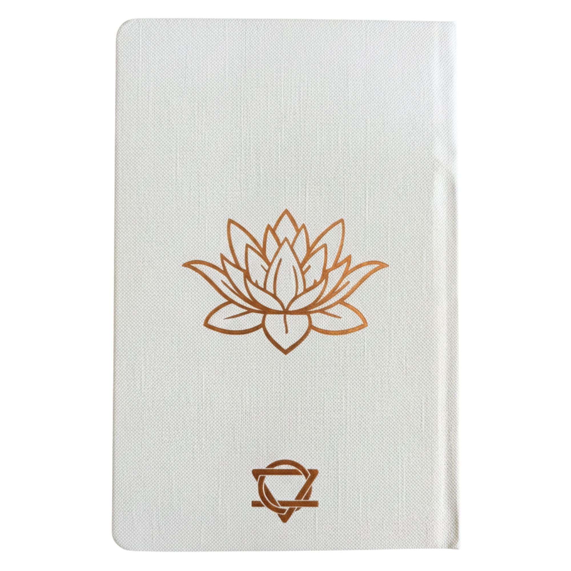White Wellness Journal - 120 pages - Rose Gold Tree of Life & Gratitude Notebooks