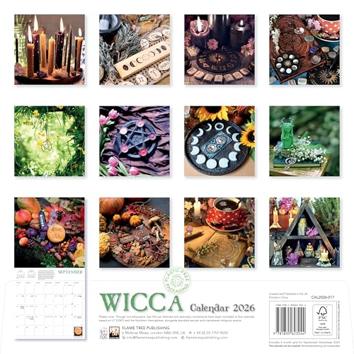Wicca Wall Calendar 2026 (Art Calendar)