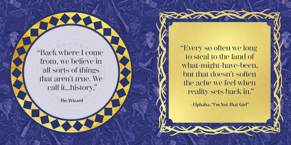 Wicked: Quotes of Grandiosity: The Most Spellbinding (and Thrillifying!) Words and Lyrics Hardback Books