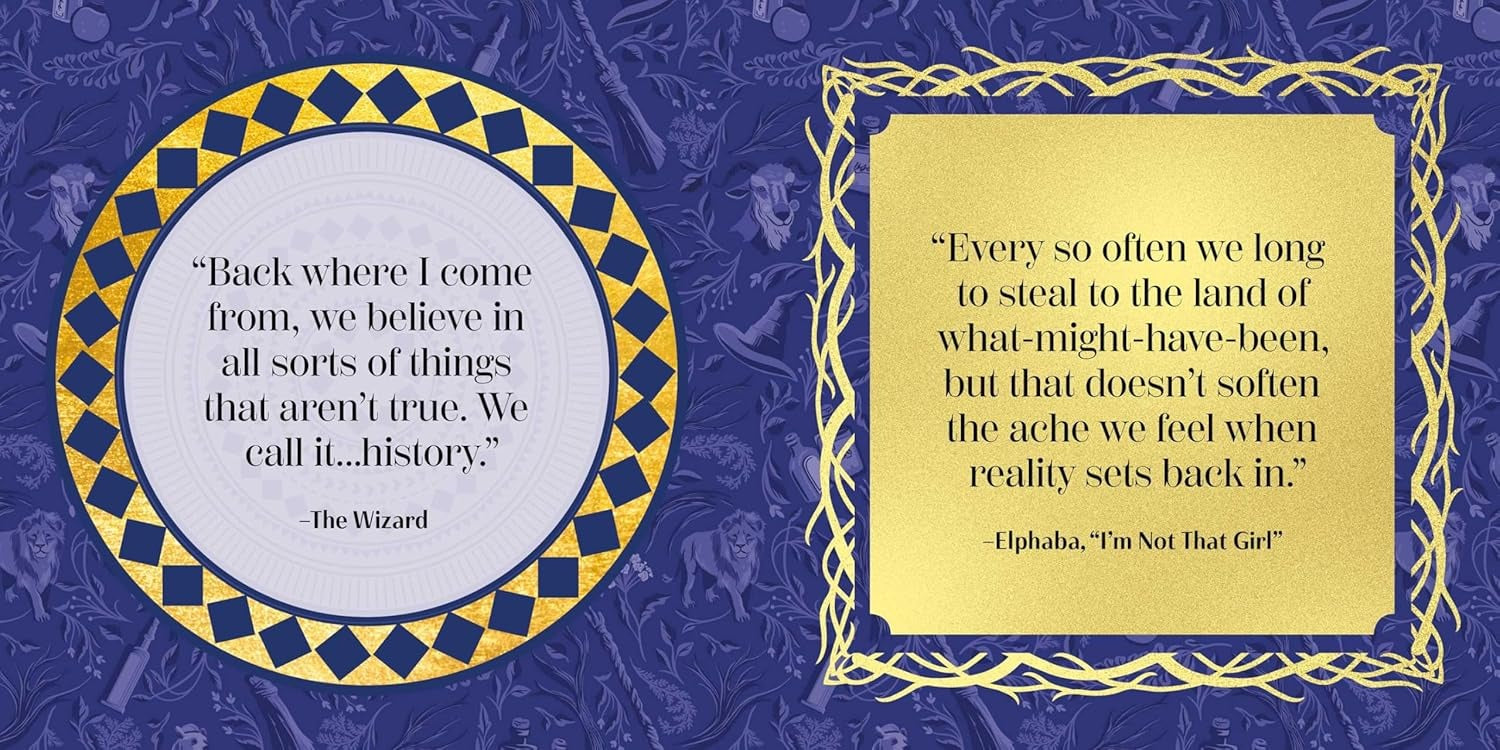 Wicked: Quotes of Grandiosity: The Most Spellbinding (and Thrillifying!) Words and Lyrics Hardback Books