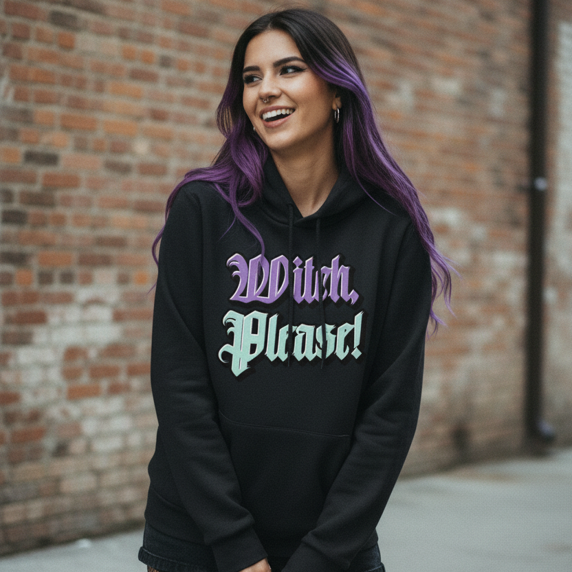 Witch, Please! Classic Unisex Pullover Hoodie
