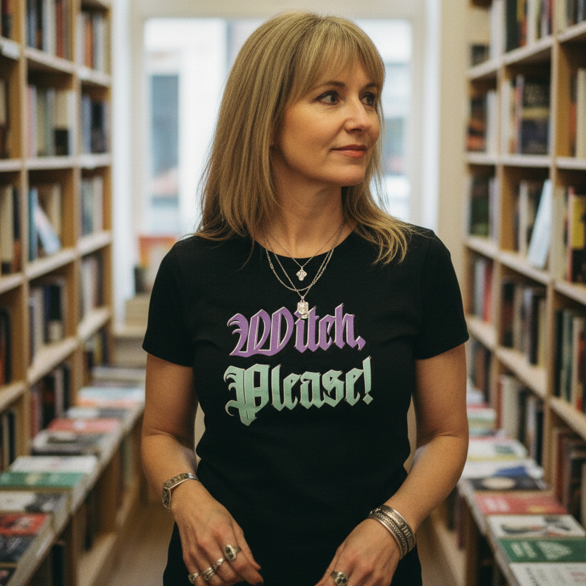 Witch Please! Classic Womens Crewneck T-shirt