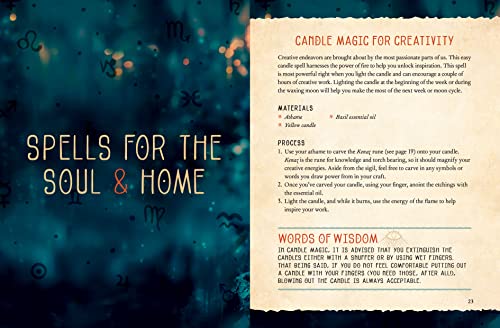 Witchcraft Kit: A Guide to Magic Spells and Potions - Includes: 25 Mystical Spell Cards 64-page Magical Guidebook Book