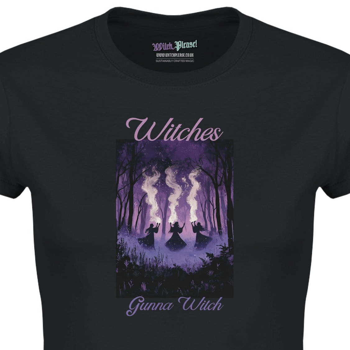 Witches Gonna Witch Classic Womens Crewneck Black T-shirt