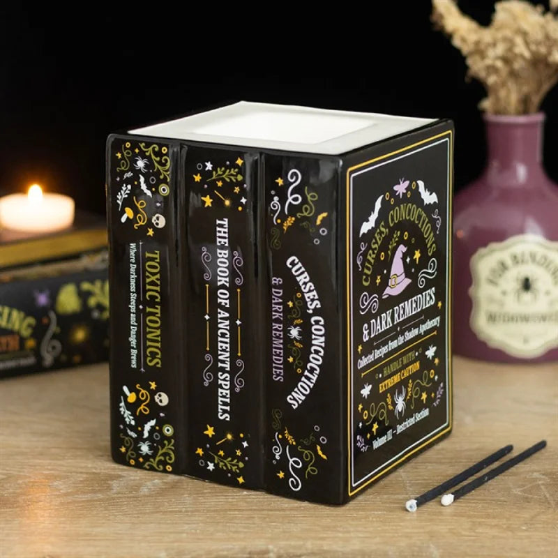 Witch’s Apothecary Book Shaped Oil Burner and Wax Warmer
