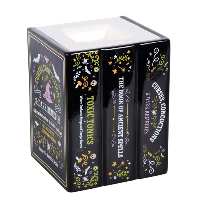 Witch’s Apothecary Book Shaped Oil Burner and Wax Warmer