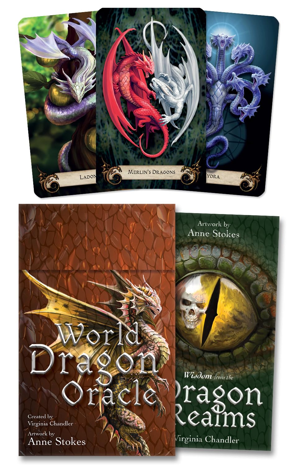 World Dragon Oracle : 28 Cards & 128-Page, Color Guidebook - Sold by Witch, Please!